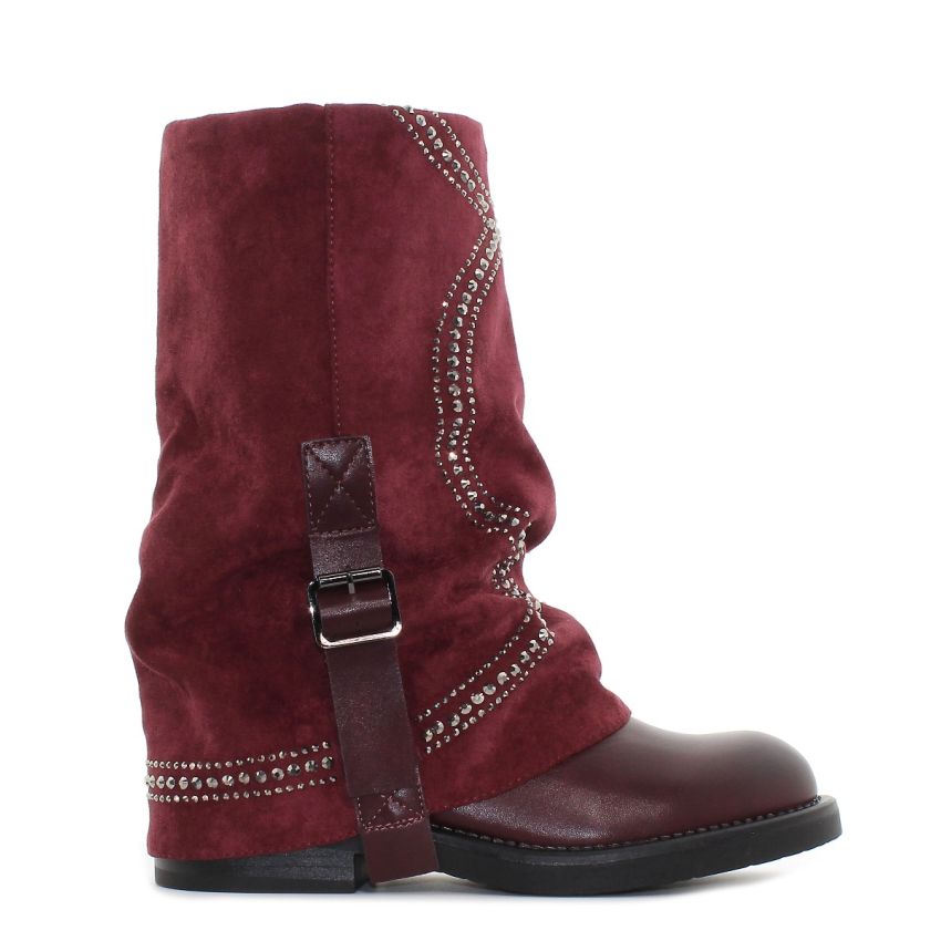 Yolera - Whitney bordó női csizma