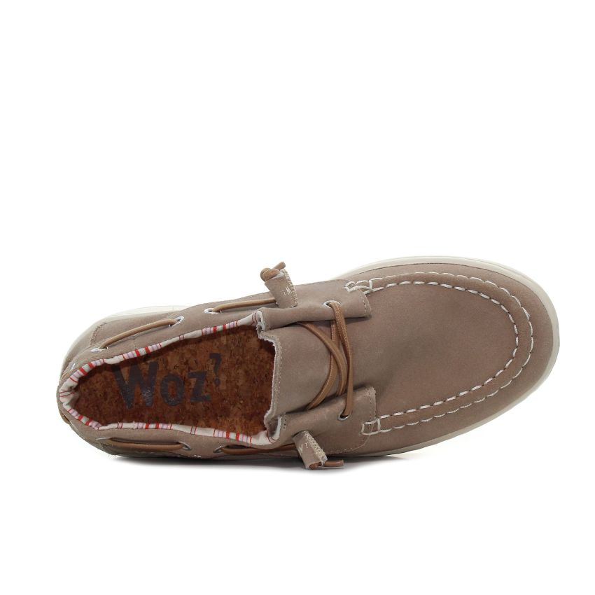 Woz - Ellen bézs női bőrcipő
