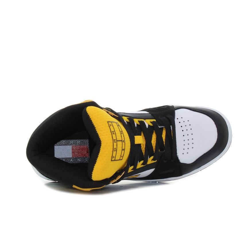 Tommy Hilfiger Mid Cut Skater fekete férfi cipő