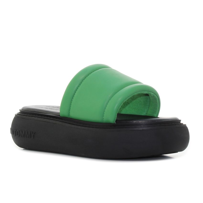 Tommy Hilfiger Volume Sandal zöld női papucs