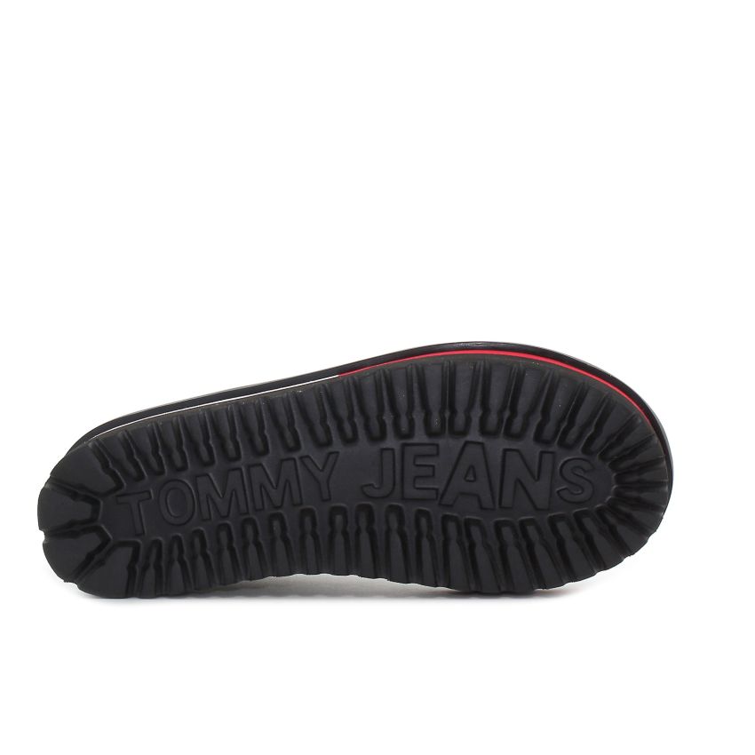 Tommy Hilfiger TJW Nylon Flatform fekete női bokacsizma