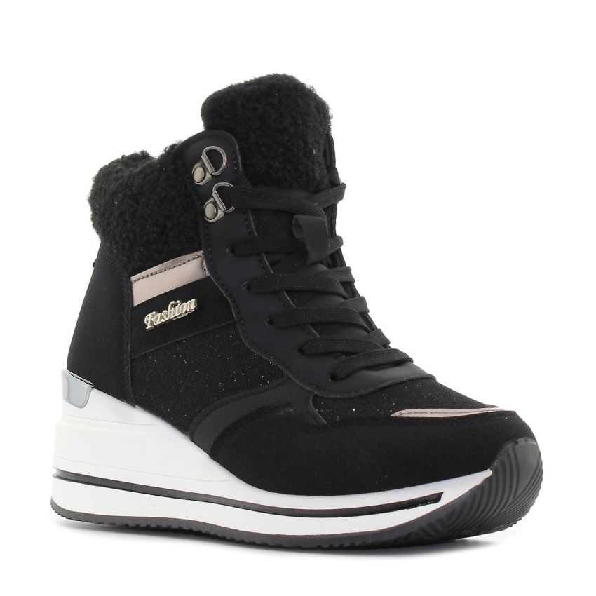 Yolera - Exa fekete női bakancs