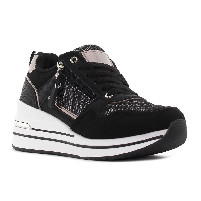 Yolera - Diara fekete női cipő