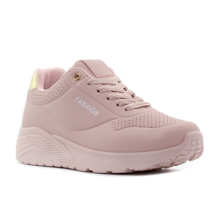 Yolera - Velvet rózsaszín női cipő