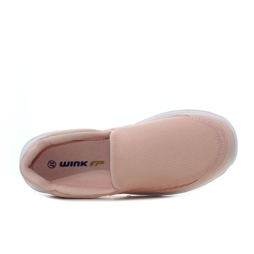 Wink - Momentoo W rózsaszín női bebújós cipő