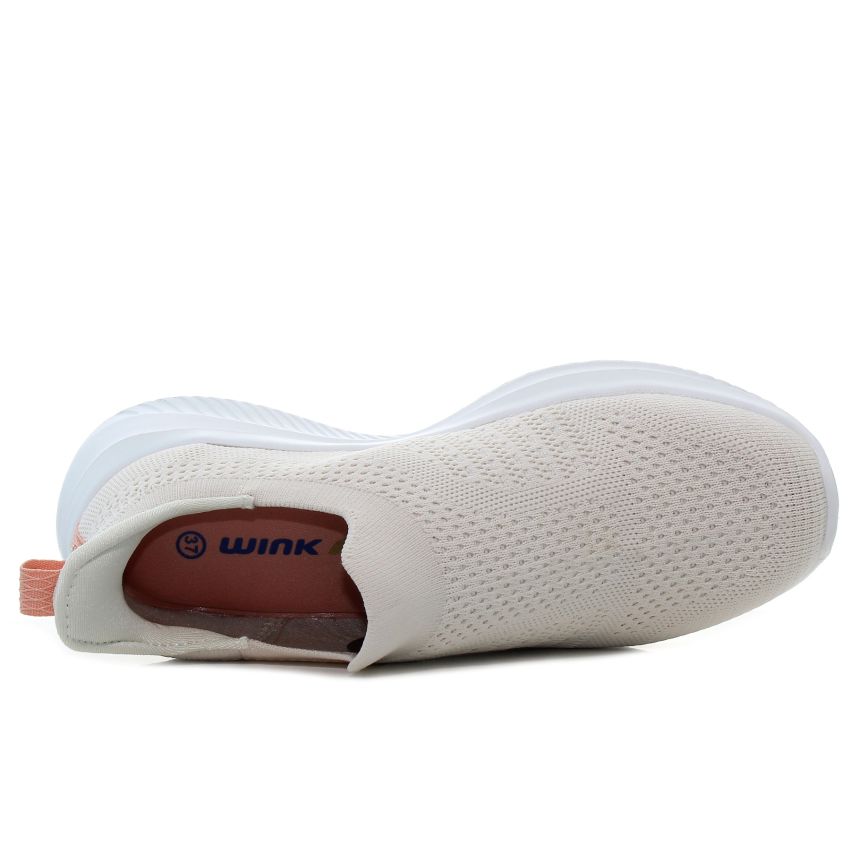 Wink - Flexybila Soft bézs női bebújós cipő