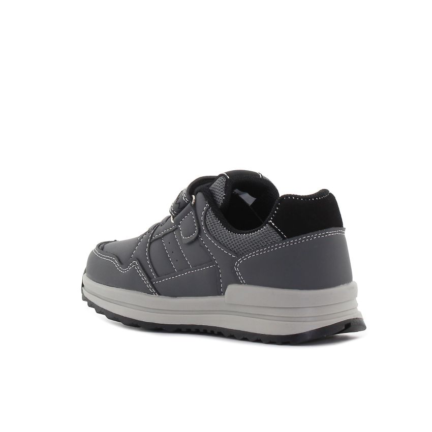 Wink - Xors fekete-szürke baba cipő