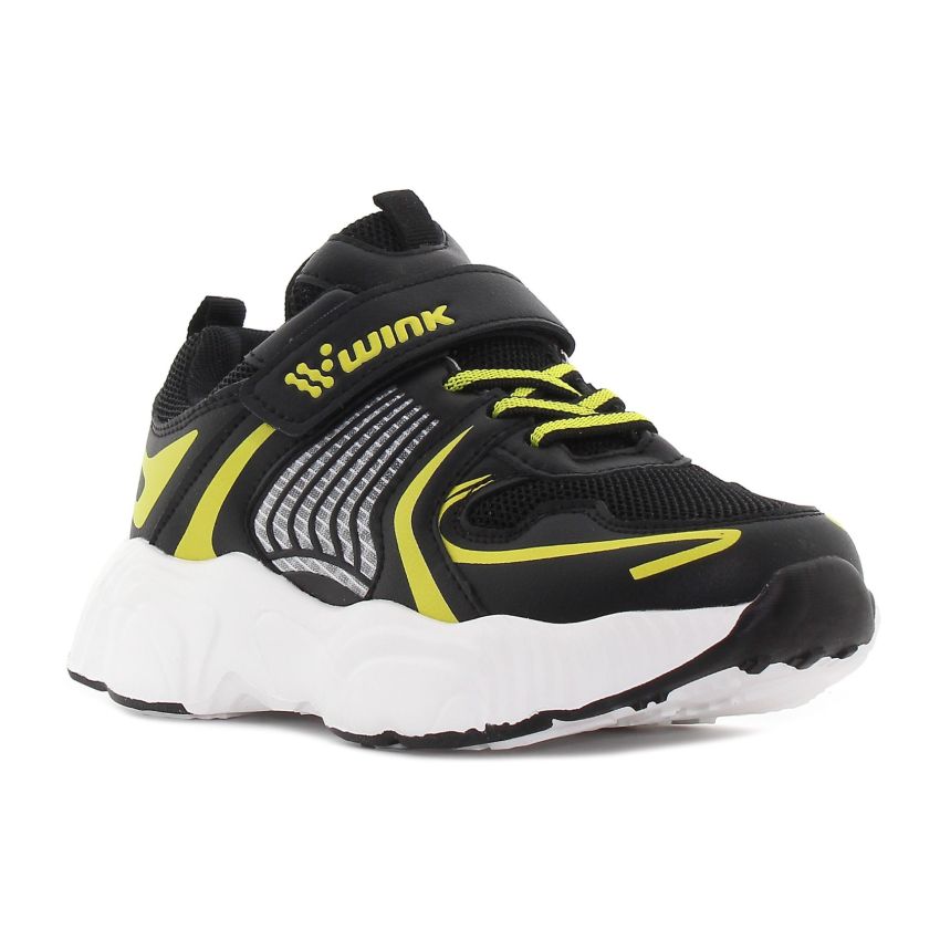 Wink - Qupp fekete gyerek cipő