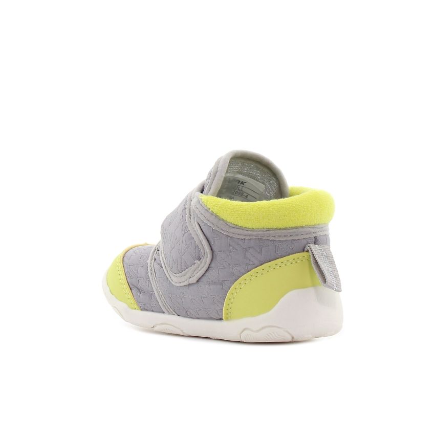 Wink - Asill szürke-sárga baba cipő