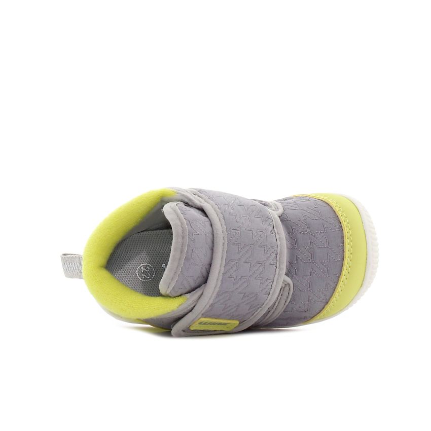 Wink - Asill szürke-sárga baba cipő