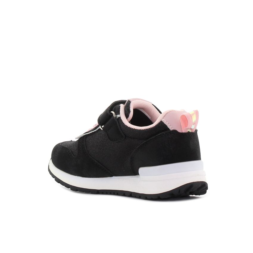 Wink - Jass fekete-rózsaszín gyerek cipő