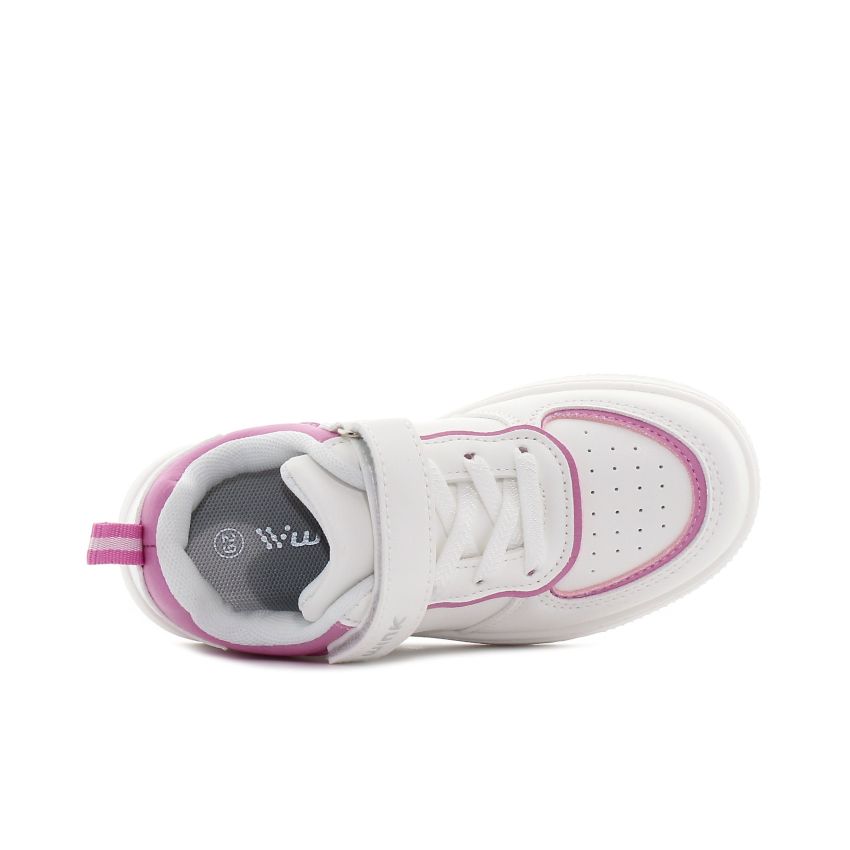 Wink - Cevood fehér-rózsaszín baba cipő