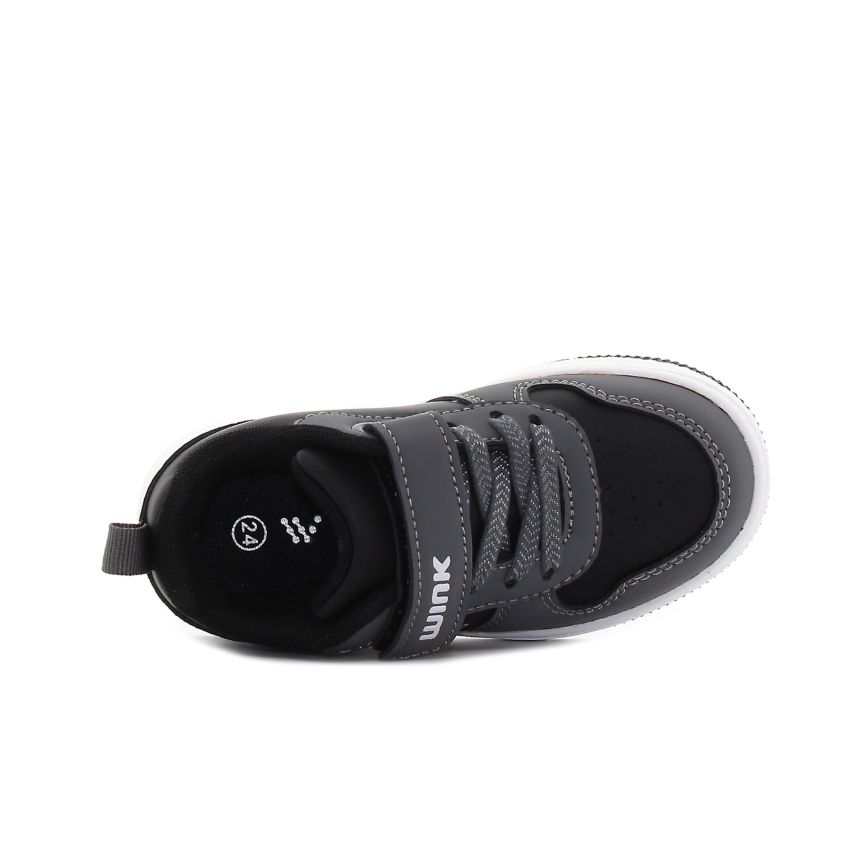 Wink - Ymir sötétszürke baba cipő