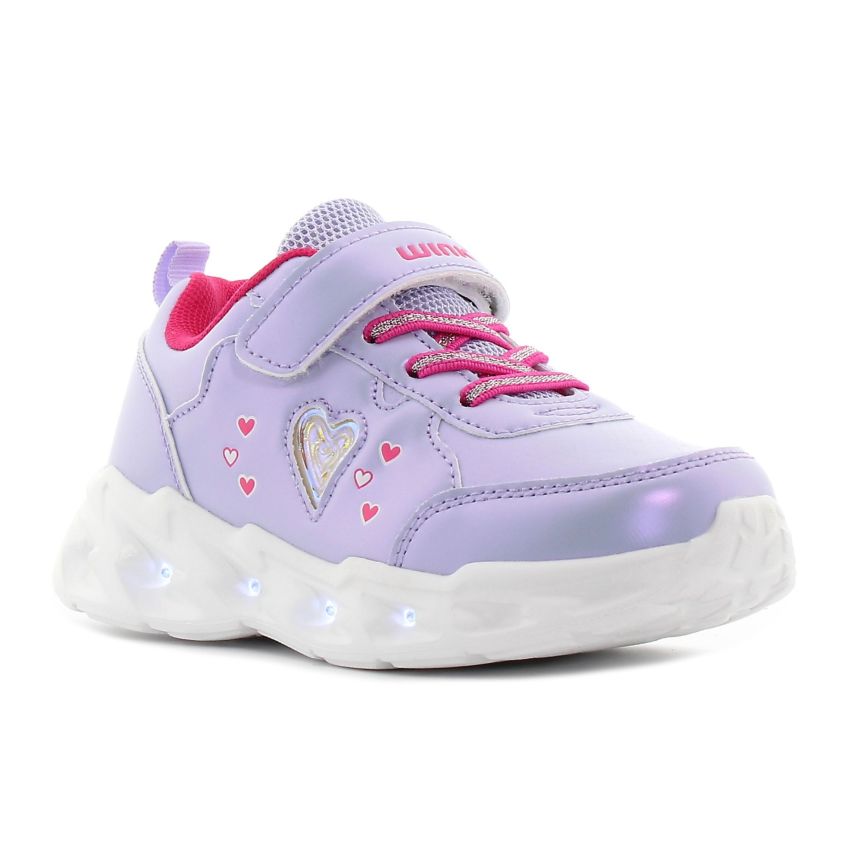 Wink - Xide lila villogó baba cipő