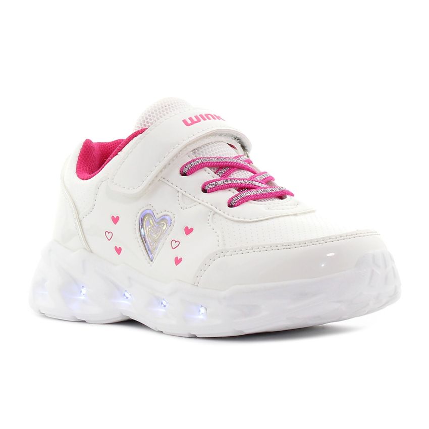 Wink - Xide fehér villogó baba cipő