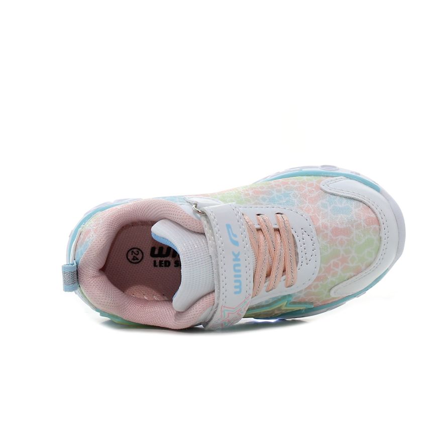 Wink - Regina Stella villogó ezüst gyerek cipő