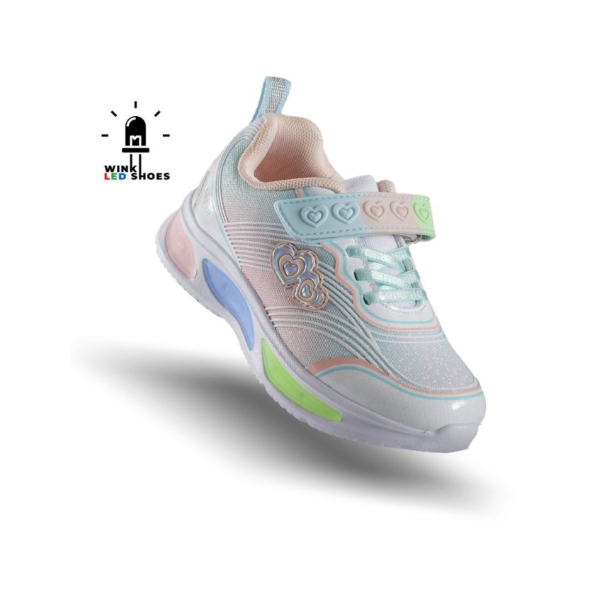 Wink - Regina Bestie villogó menta gyerek cipő