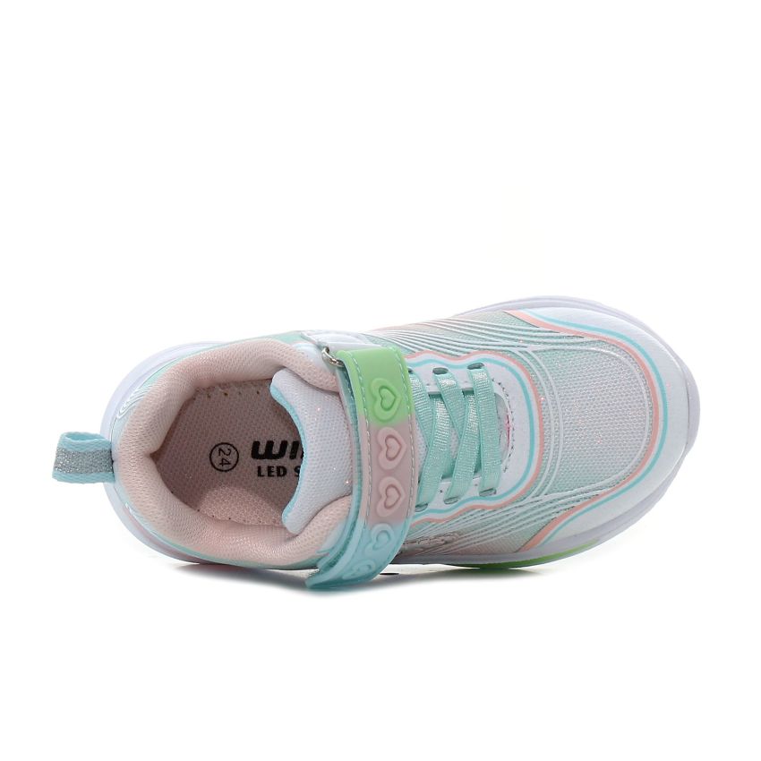 Wink - Regina Bestie villogó menta gyerek cipő