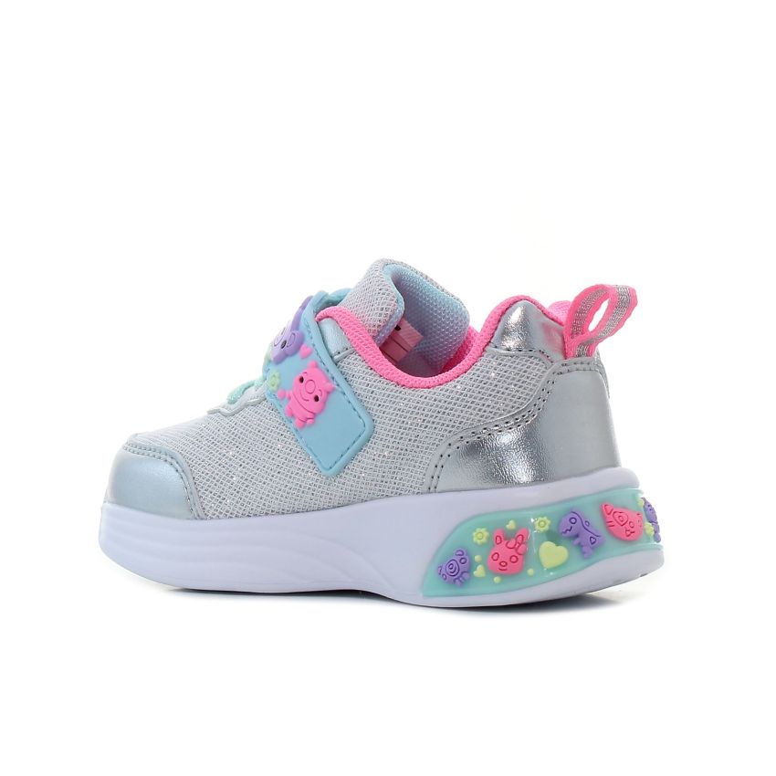 Wink - Paleo Mini villogó ezüst baba cipő