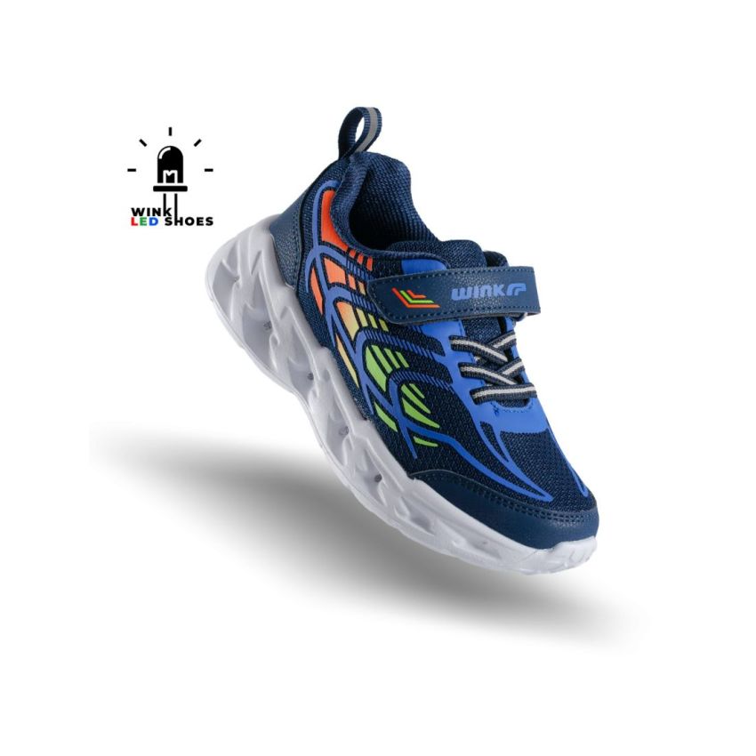 Wink - AgiliX villogó sötétkék gyerek cipő