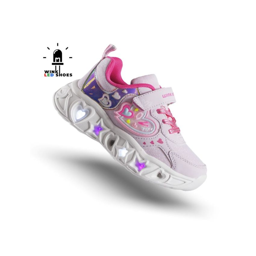 Wink - Regina Shine villogó rózsaszín gyerek cipő