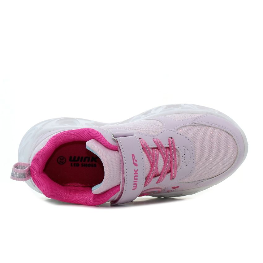 Wink - Regina Shine villogó rózsaszín gyerek cipő