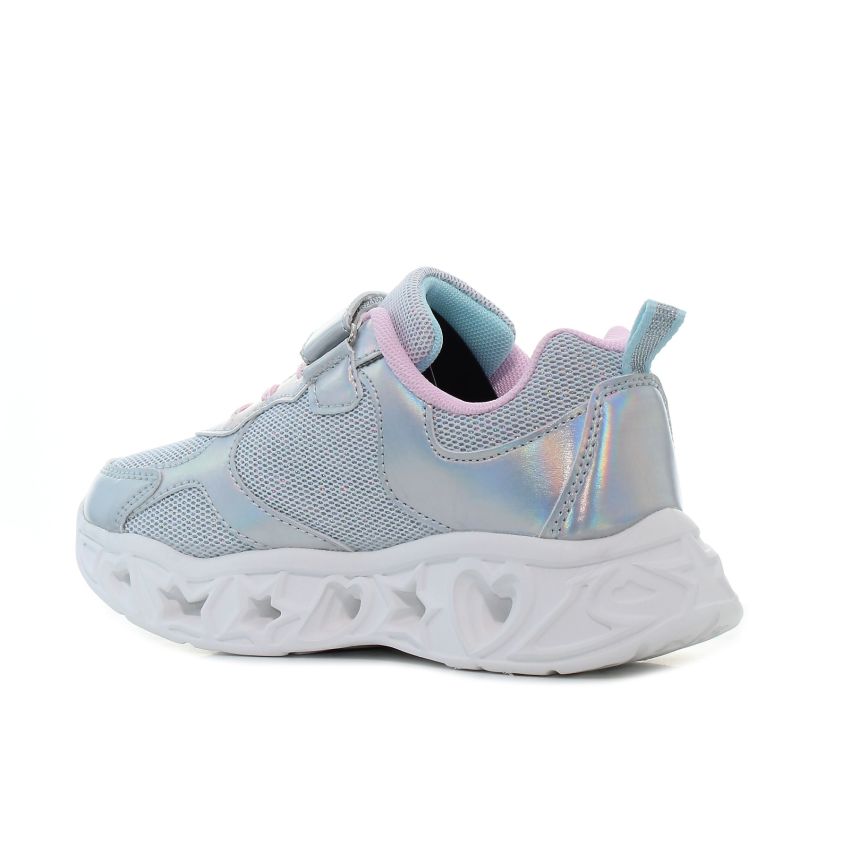 Wink - Regina Shine villogó ezüst gyerek cipő