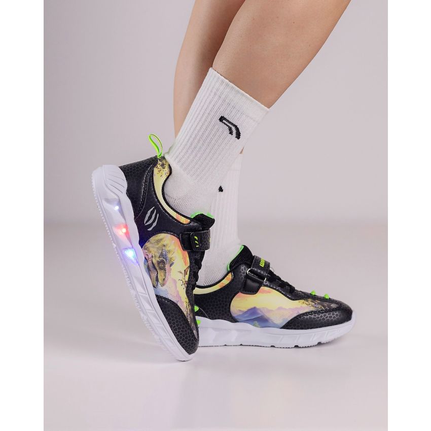 Wink - MythX villogó fekete gyerek cipő