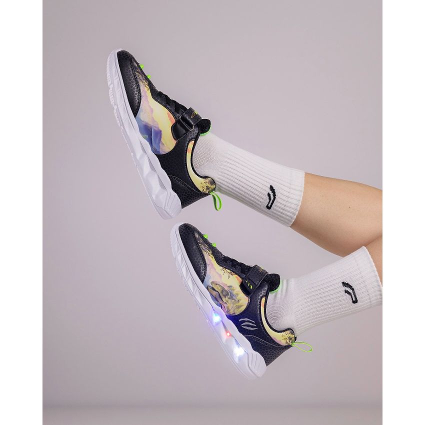 Wink - MythX villogó fekete gyerek cipő