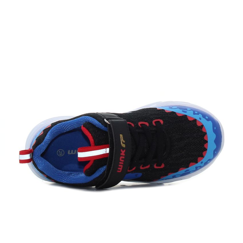 Wink - Paleo Fun villogó fekete gyerek cipő