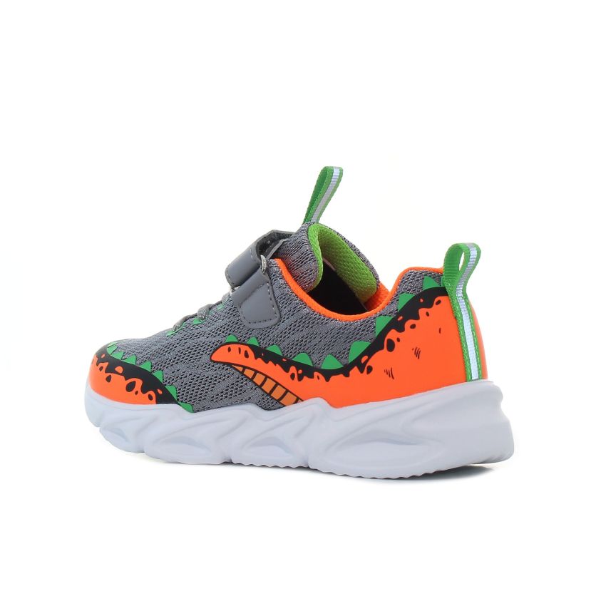 Wink - Paleo Fun villogó szürke gyerek cipő