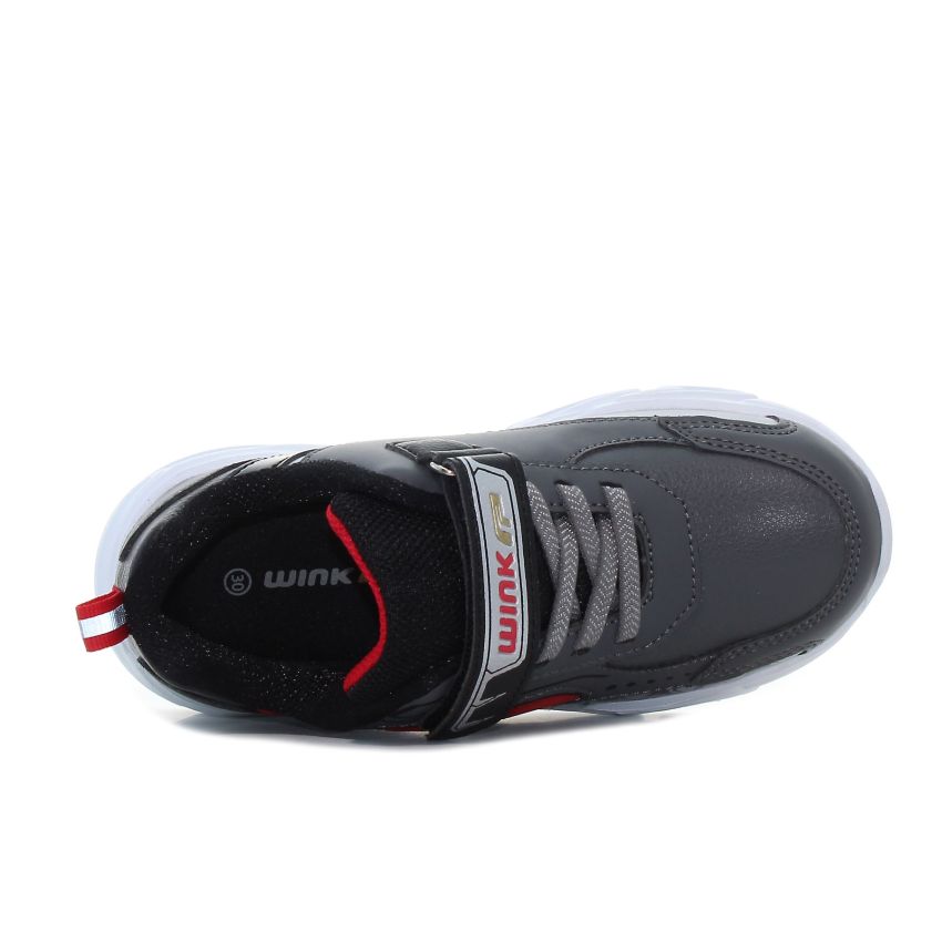 Wink - PalaDyno villogó sötétszürke gyerek cipő