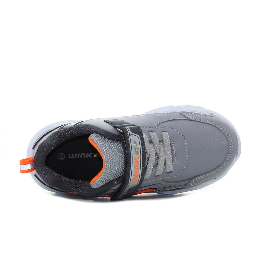 Wink - PalaDyno villogó szürke baba cipő