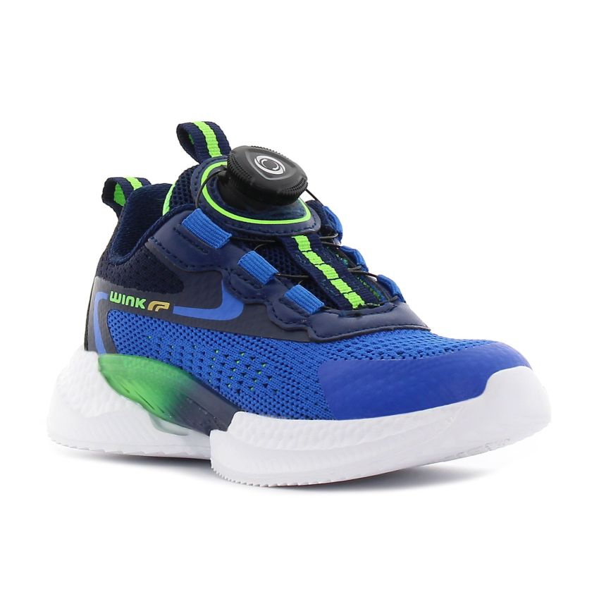 Wink - HoloRun kék tárcsás baba cipő