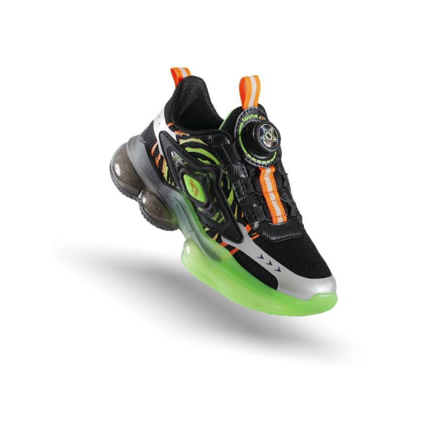 Wink - HoloGun fekete tárcsás gyerek cipő