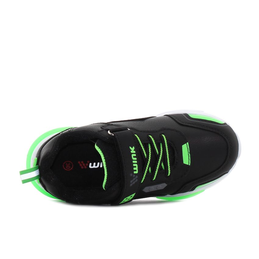 Wink - Illumy villogó fekete baba cipő