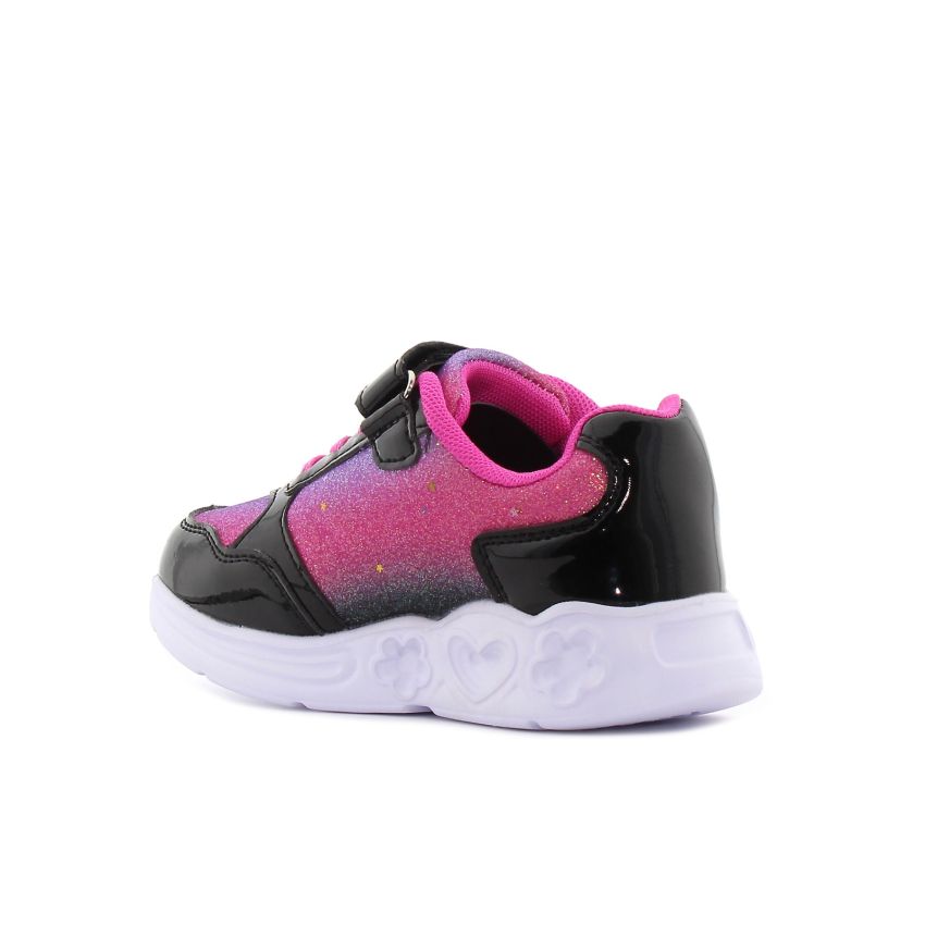 Wink - Regina villogó fekete baba cipő