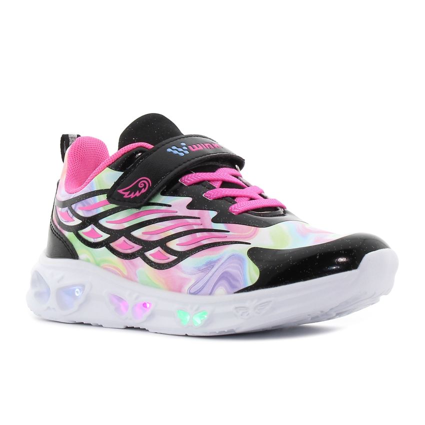 Wink - Liriel villogó fekete gyerek cipő