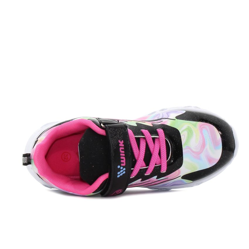 Wink - Liriel villogó fekete gyerek cipő