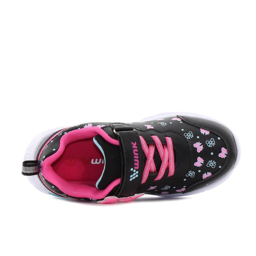 Wink - Milva villogó fekete baba cipő