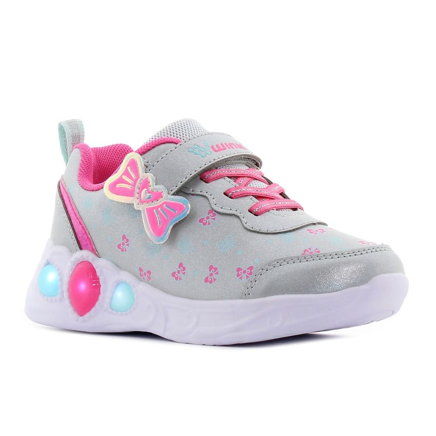 Wink - Milva villogó ezüst gyerek cipő