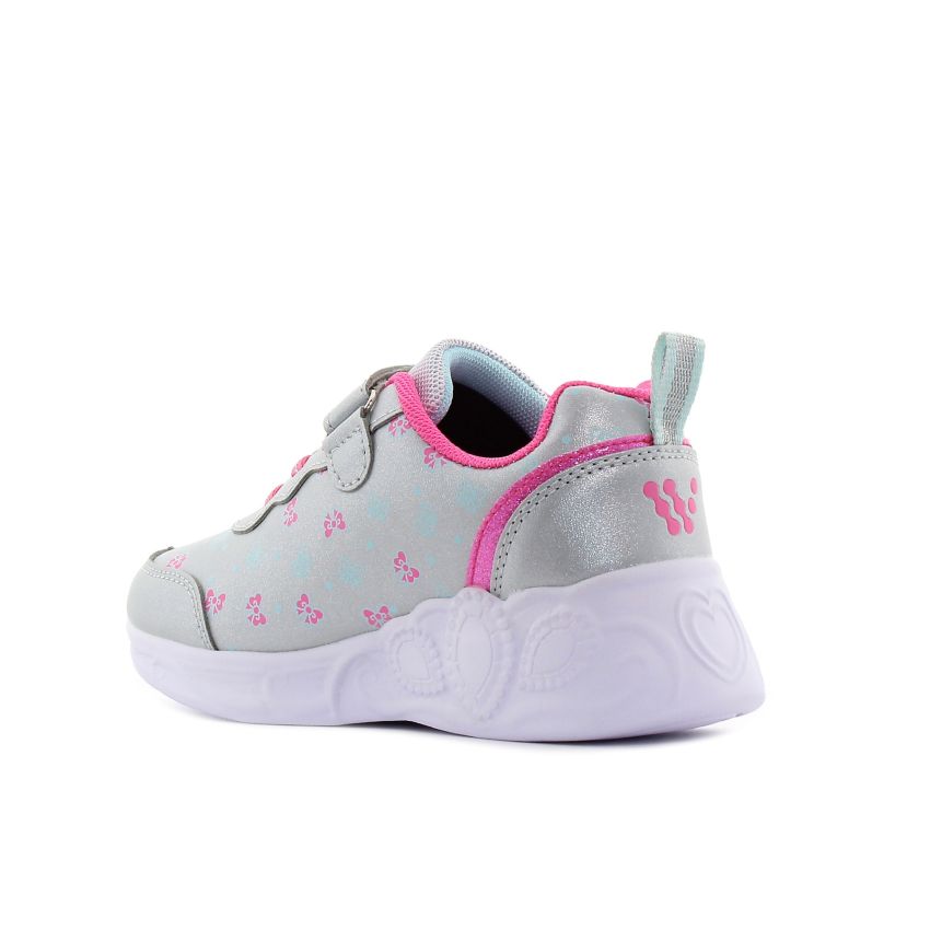 Wink - Milva villogó ezüst gyerek cipő