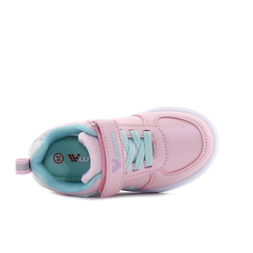 Wink - Alastor villogó rózsaszín baba cipő