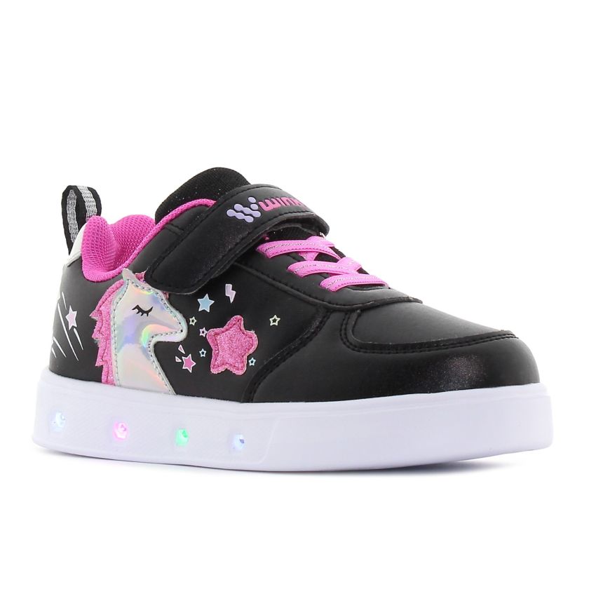 Wink - Alastor villogó fekete gyerek cipő