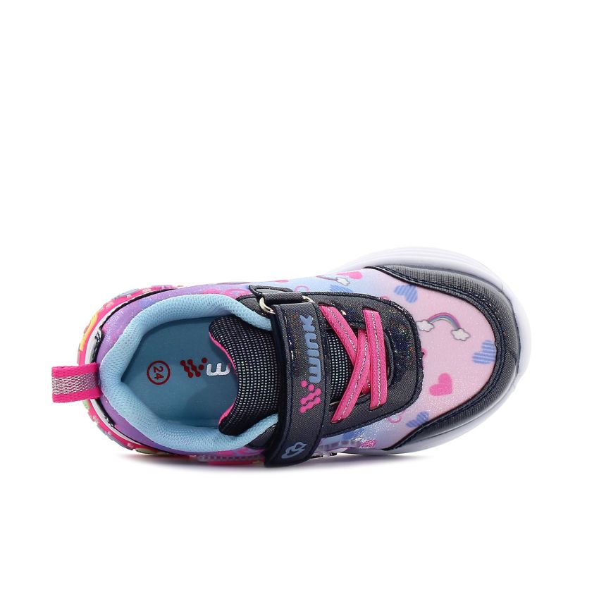 Wink - Deliro villogó fekete baba cipő