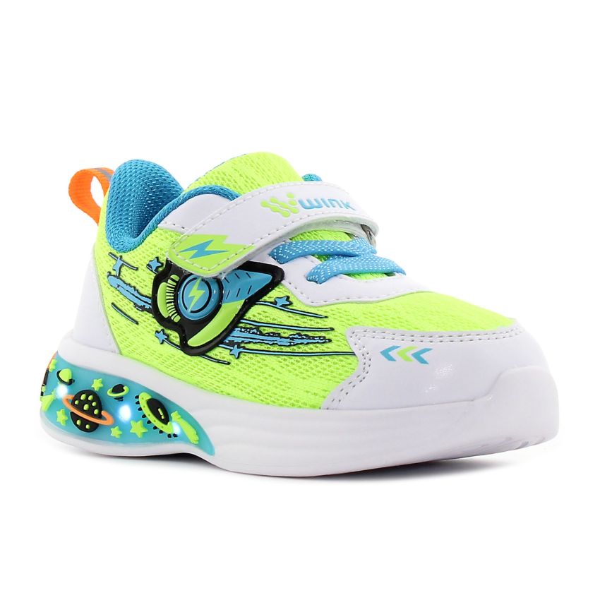 Wink - Lanx villogó zöld baba cipő