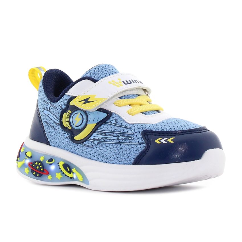 Wink - Lanx villogó kék baba cipő