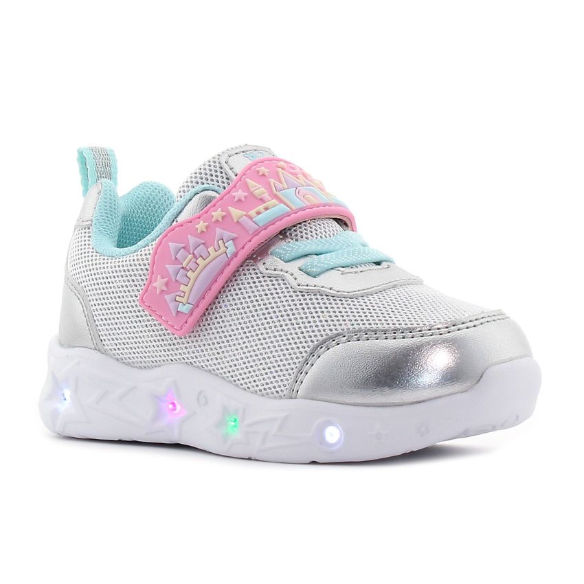 Wink - Brya villogó ezüst baba cipő