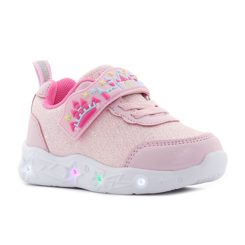 Wink - Brya villogó rózsaszín baba cipő