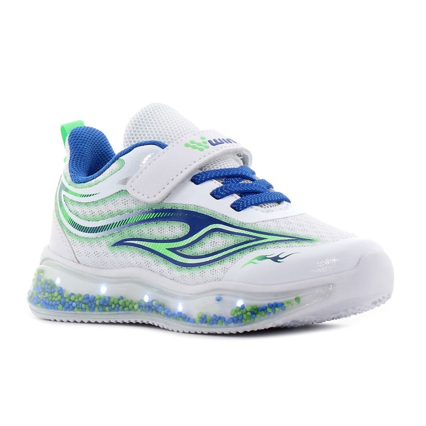 Wink - Bbls villogó fehér baba cipő